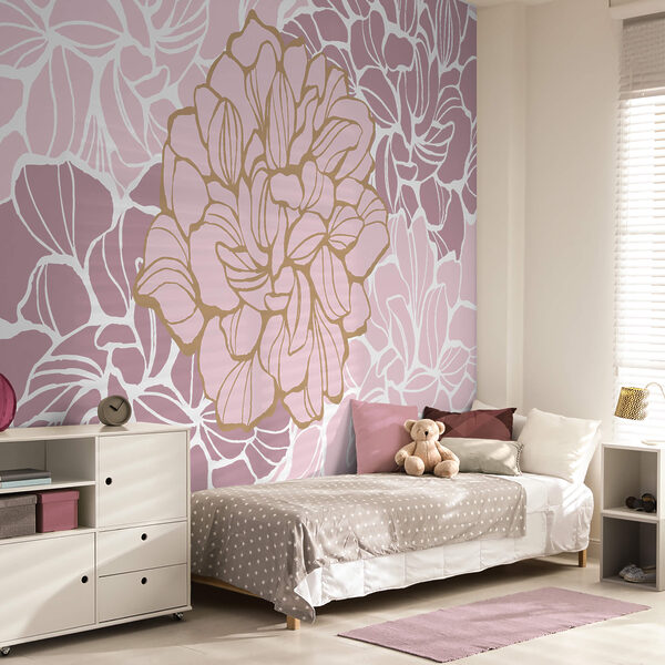 Roze en witte bloem Roze en witte bloem