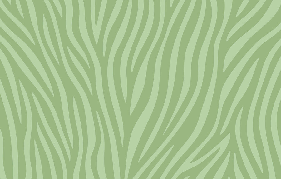 Groen met witte zebraprint