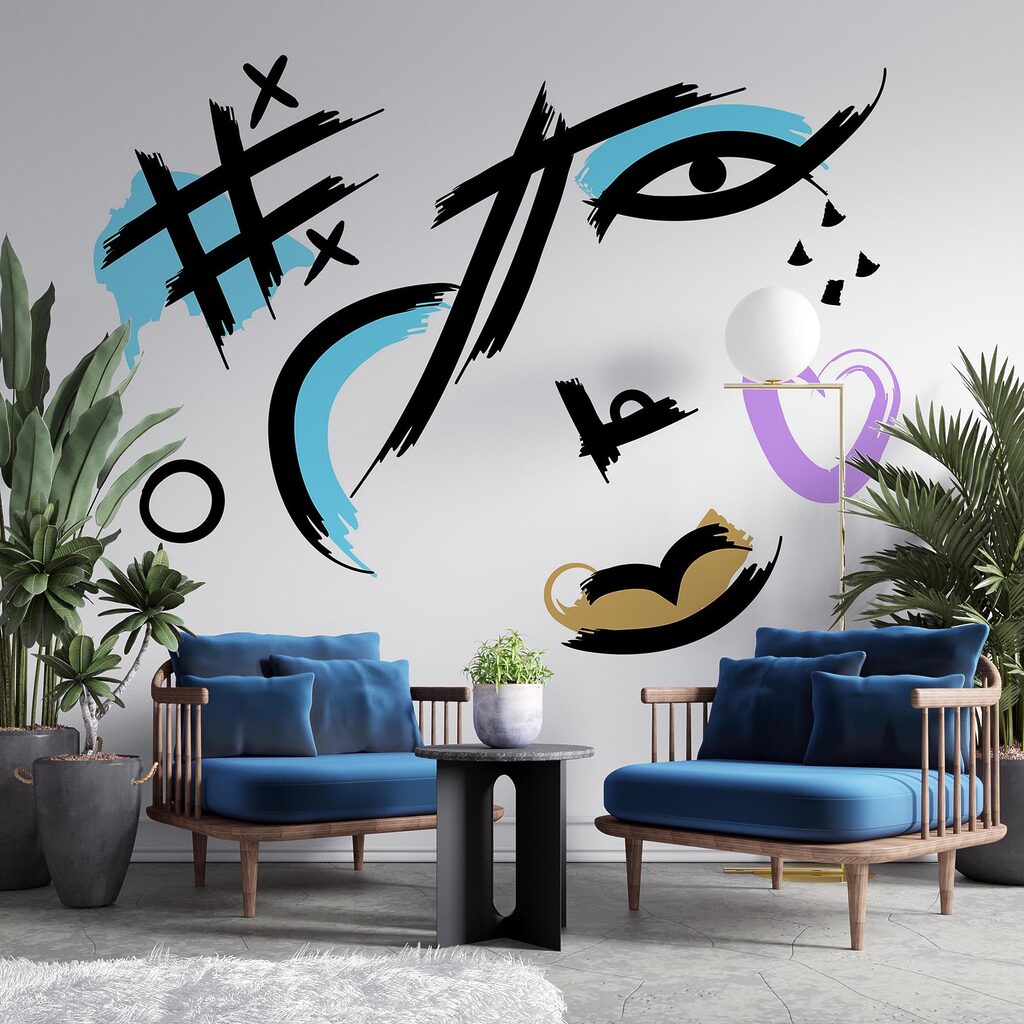 Artistieke expressie in levendige penseelstreken