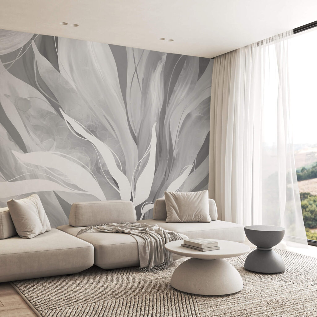 Fluisteringen van zachte, vloeiende vormen