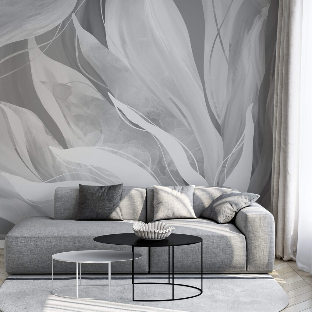 Fluisteringen van zachte, vloeiende vormen