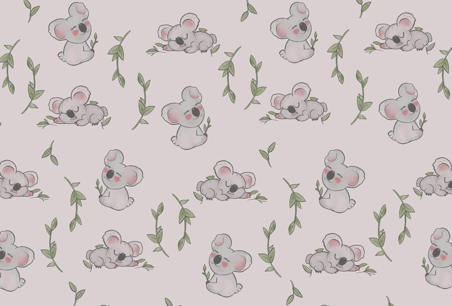 Patroon van koala's en bladeren