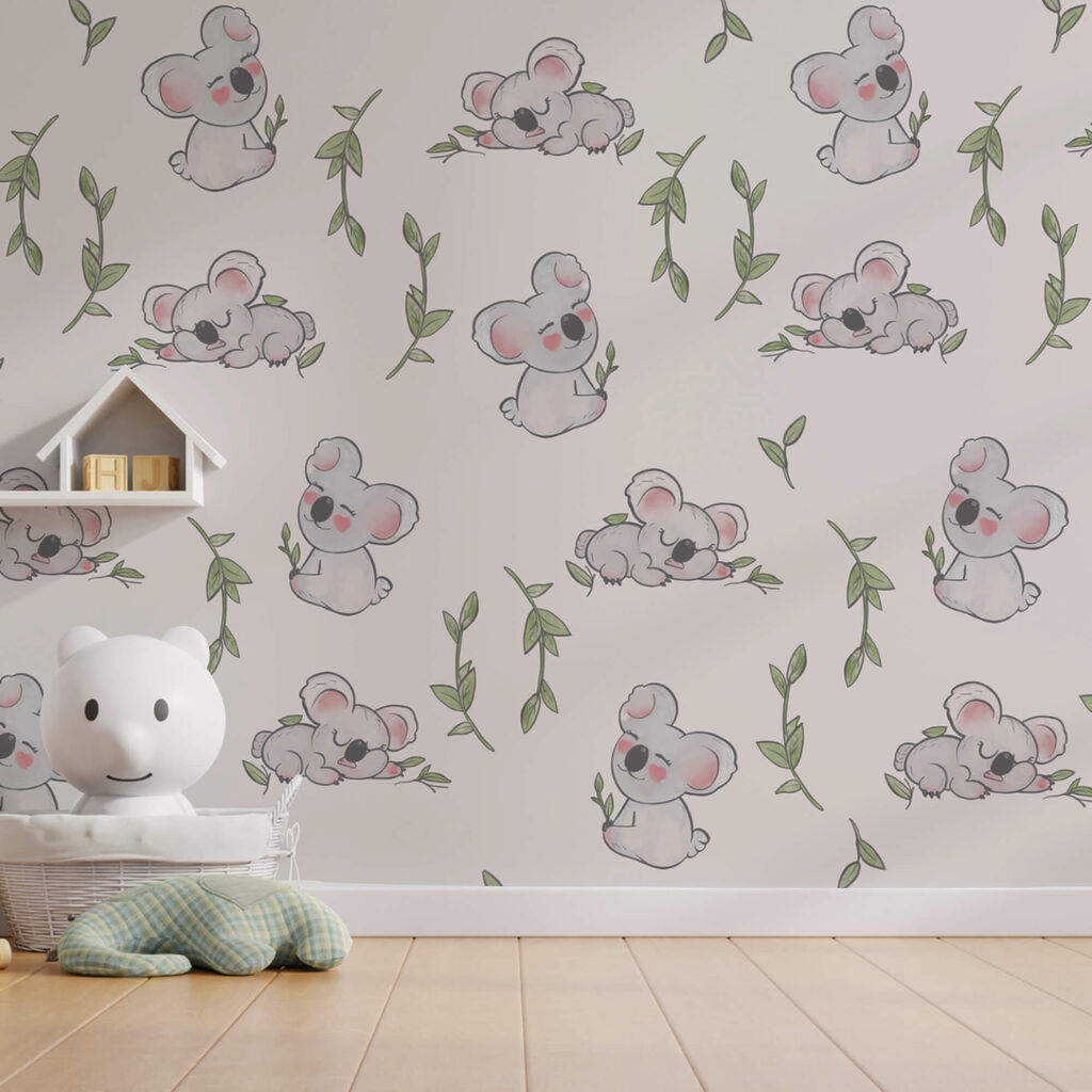 Patroon van koala's en bladeren