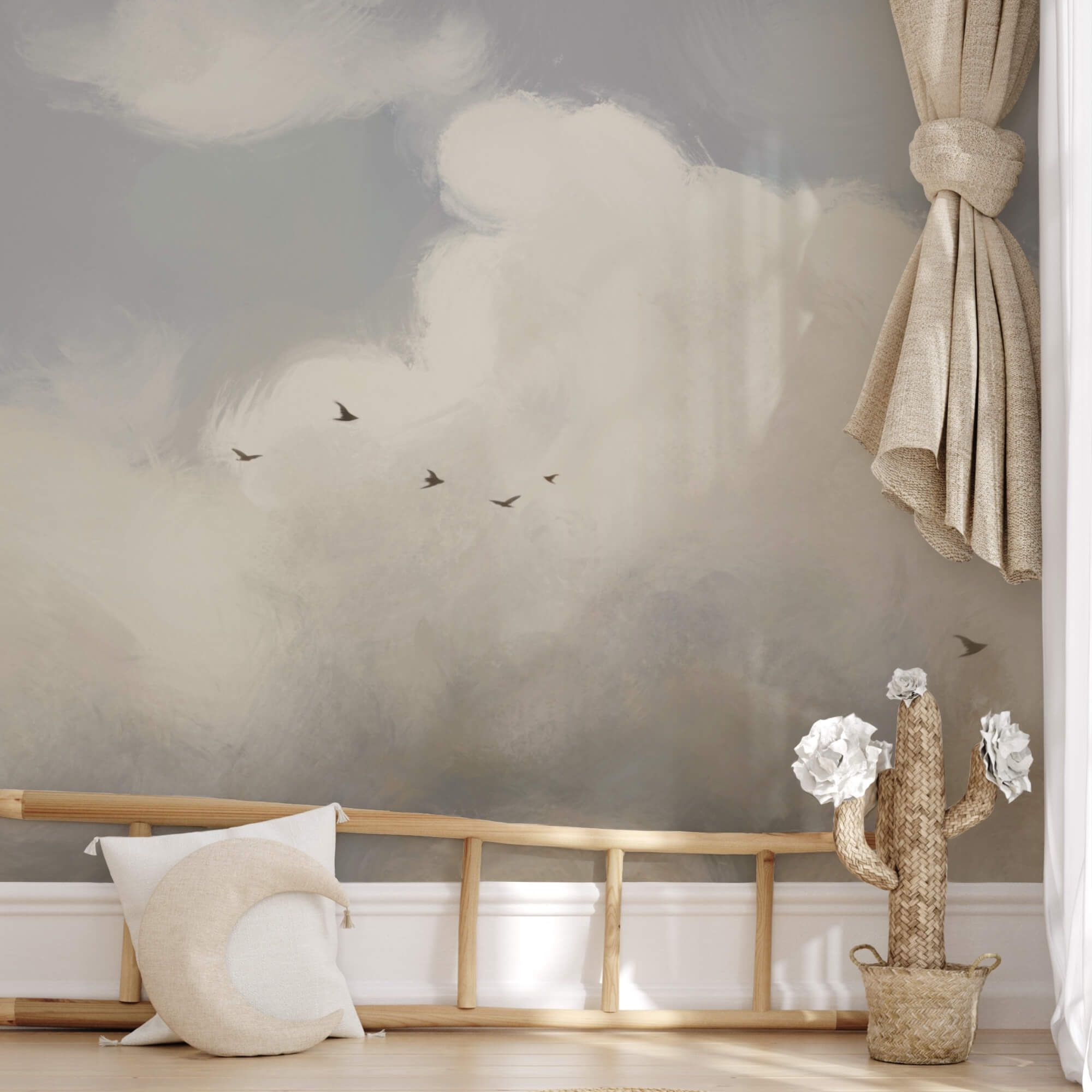 Vliegende vogels in de lucht