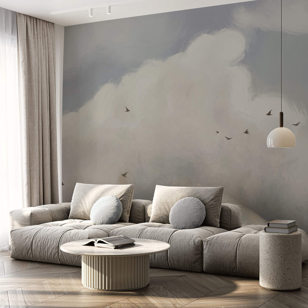 Vliegende vogels in de lucht