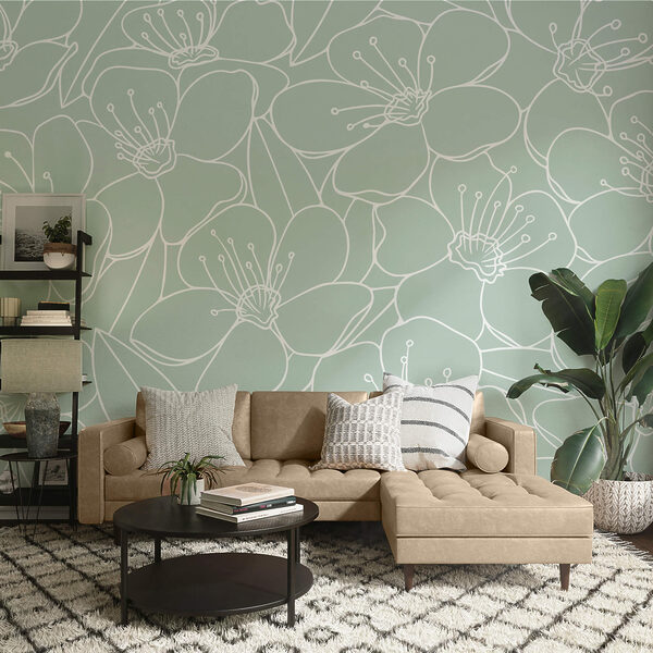 Patroon van bloemen en bladeren