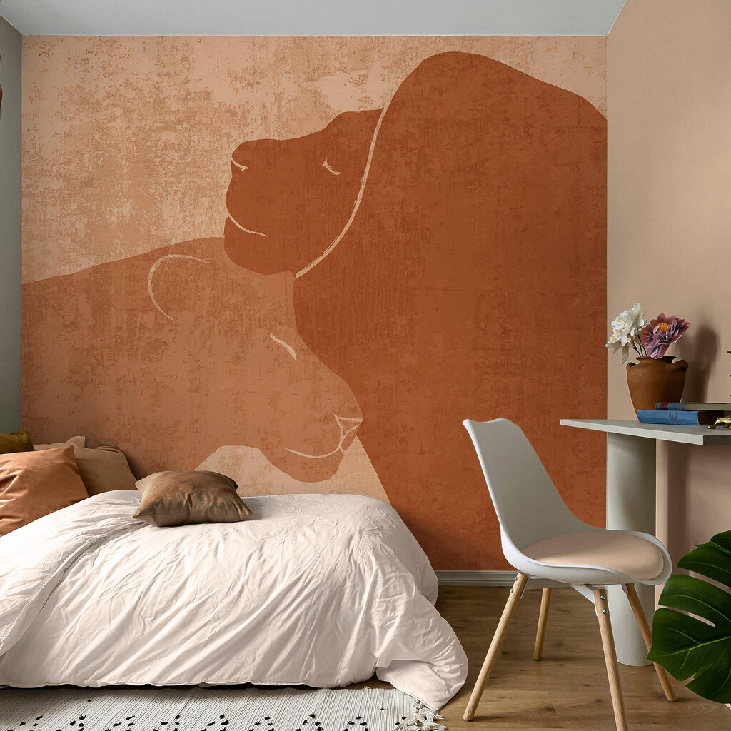 Leeuw en leeuwin tekening Leeuw en leeuwin tekening