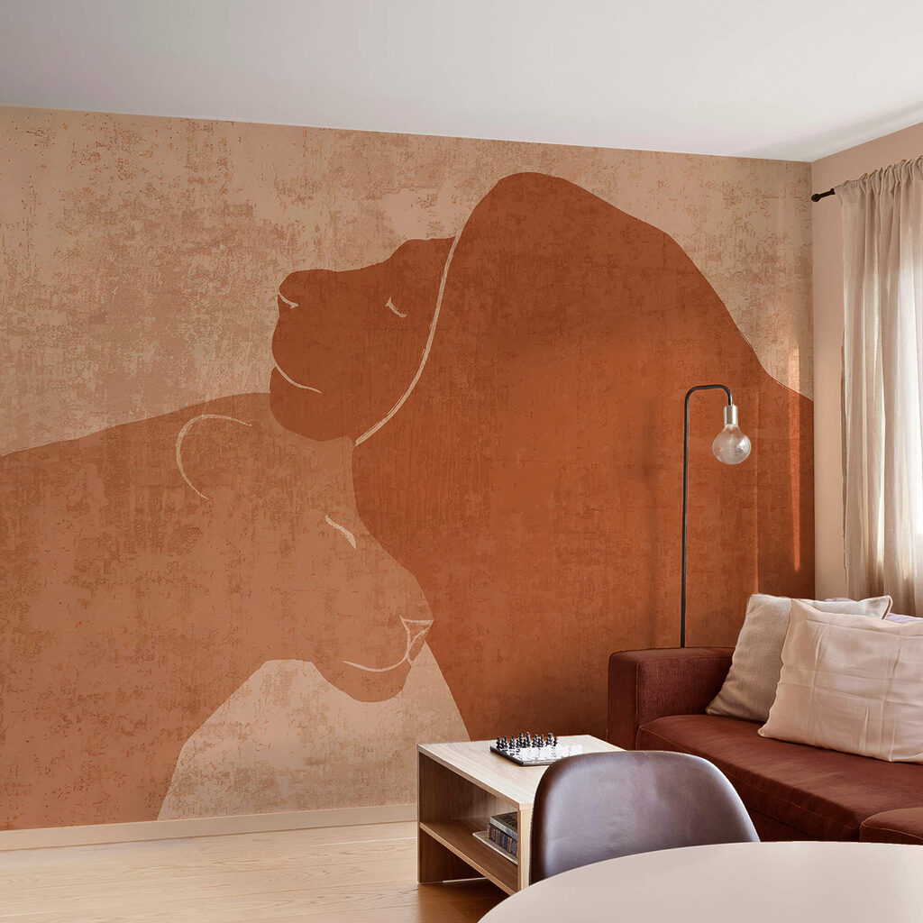 Leeuw en leeuwin tekening Leeuw en leeuwin tekening