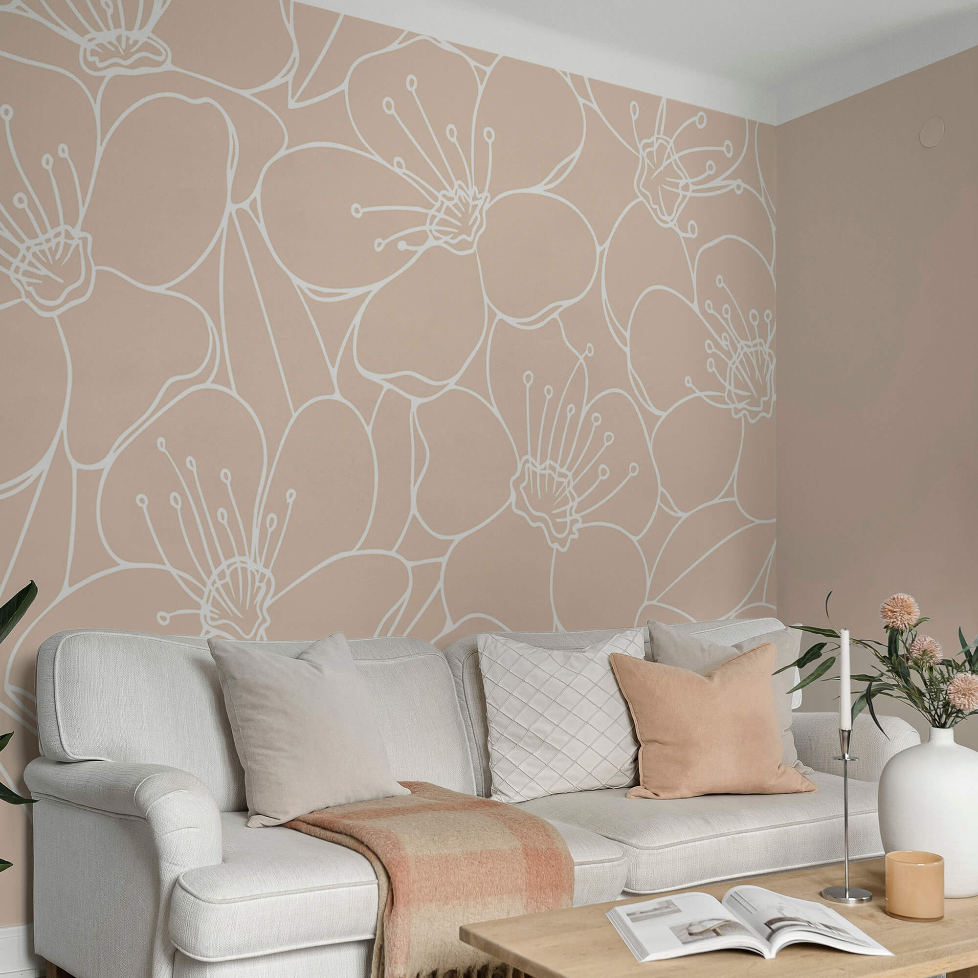 Patroon van bloemen en bladeren