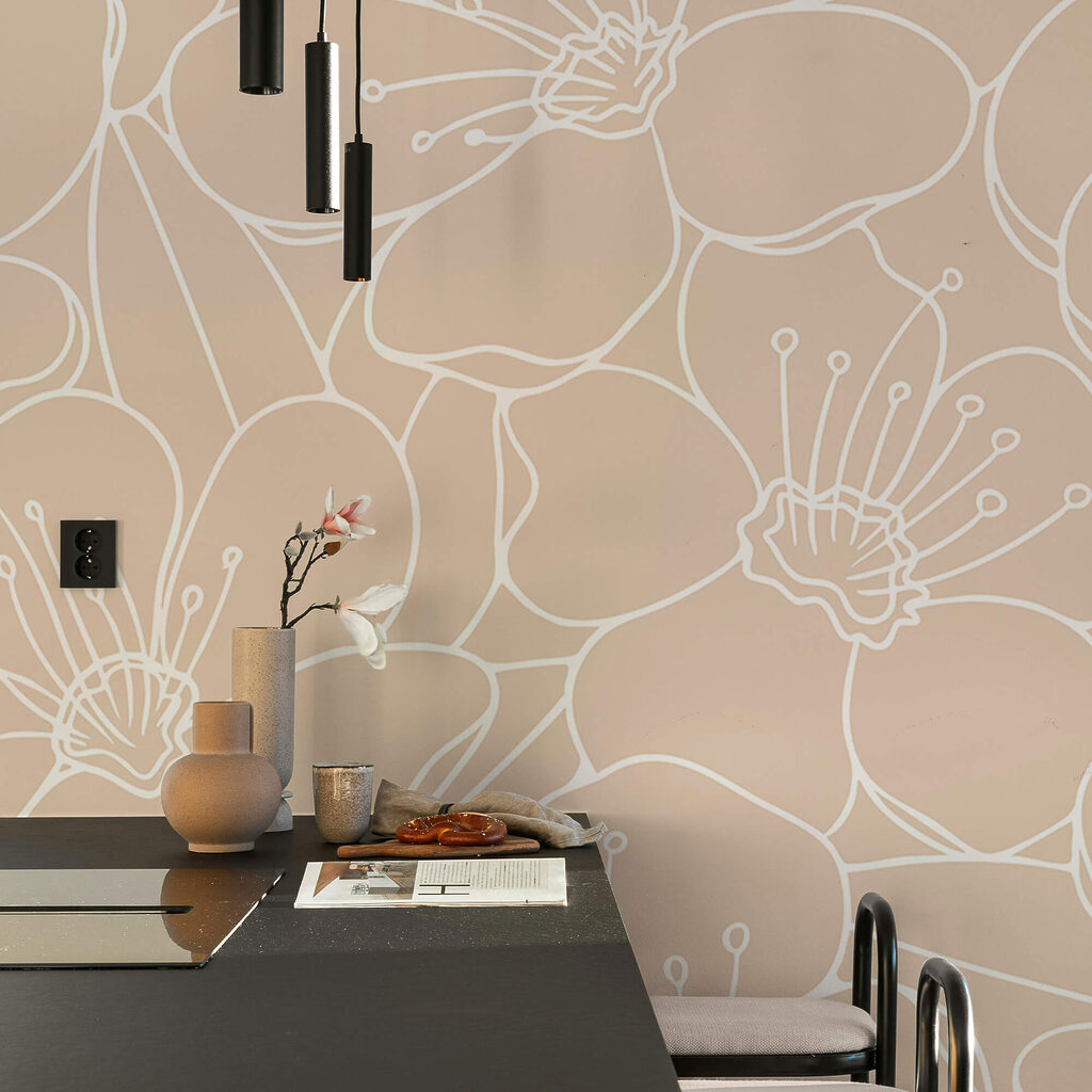 Patroon van bloemen en bladeren