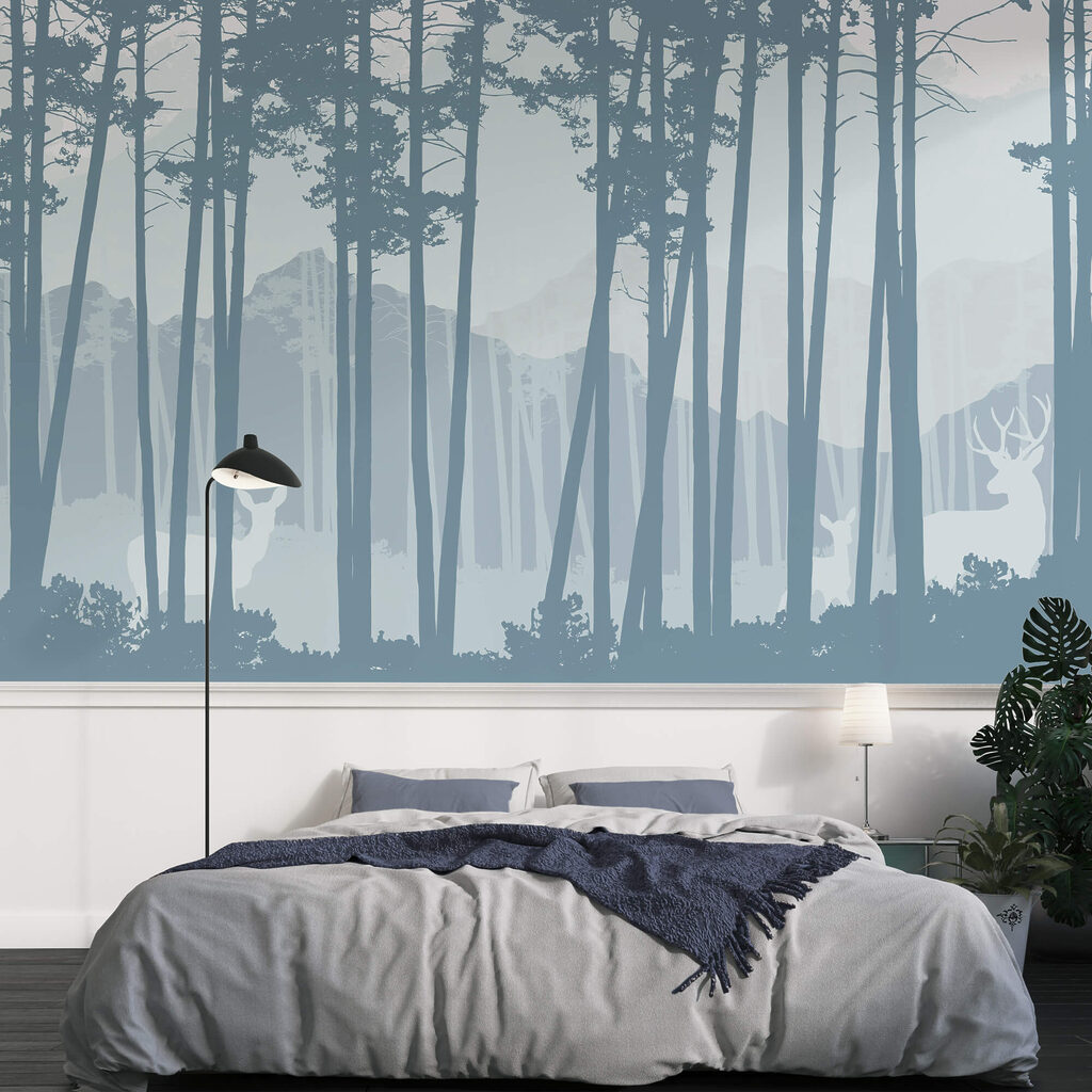 Groep bomen in een bos