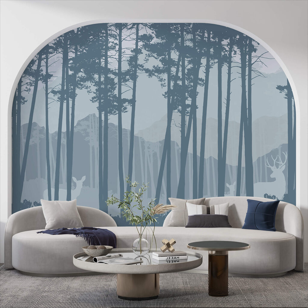 Groep bomen in een bos