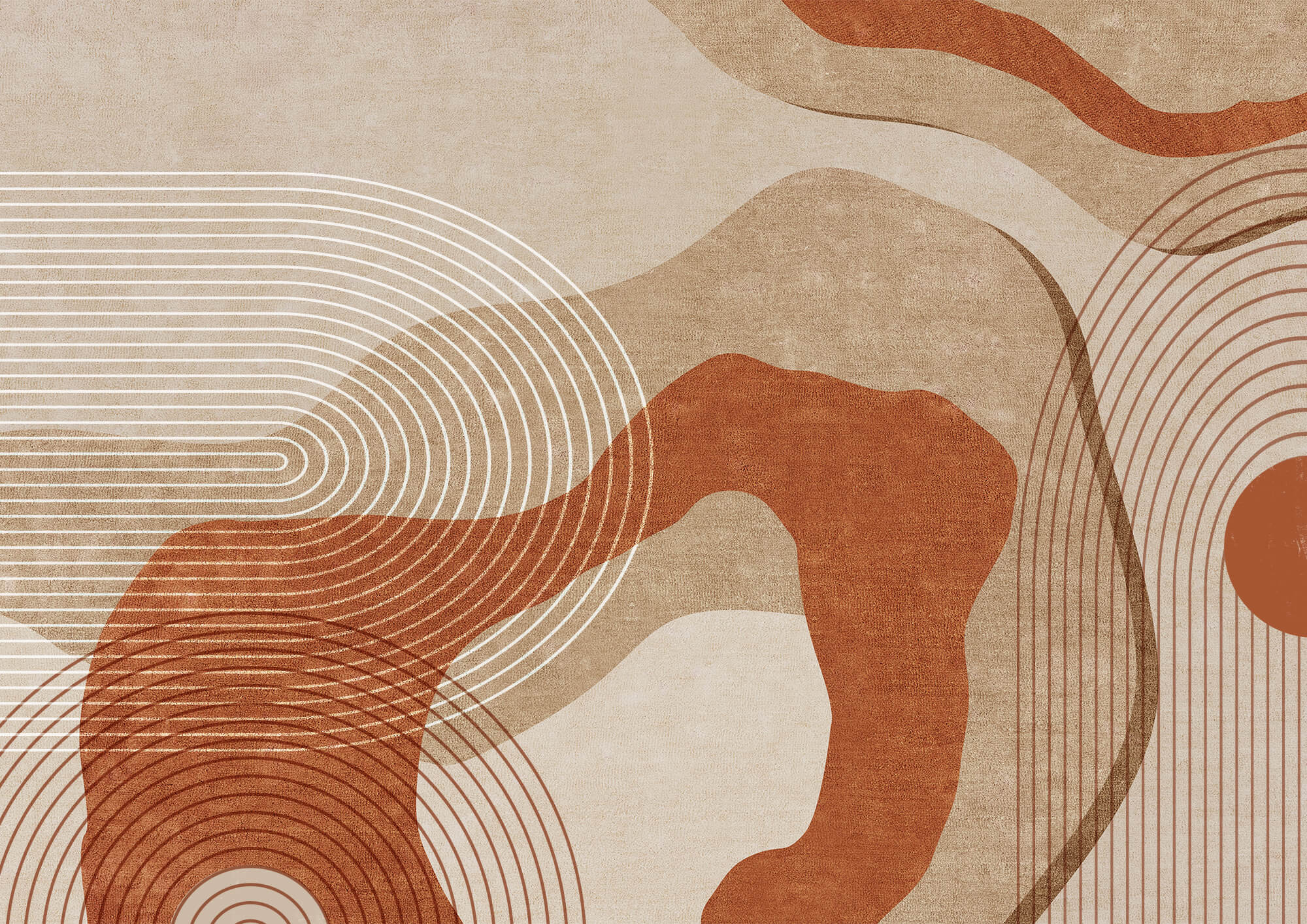 Brown and white abstract art Brown and white abstract art