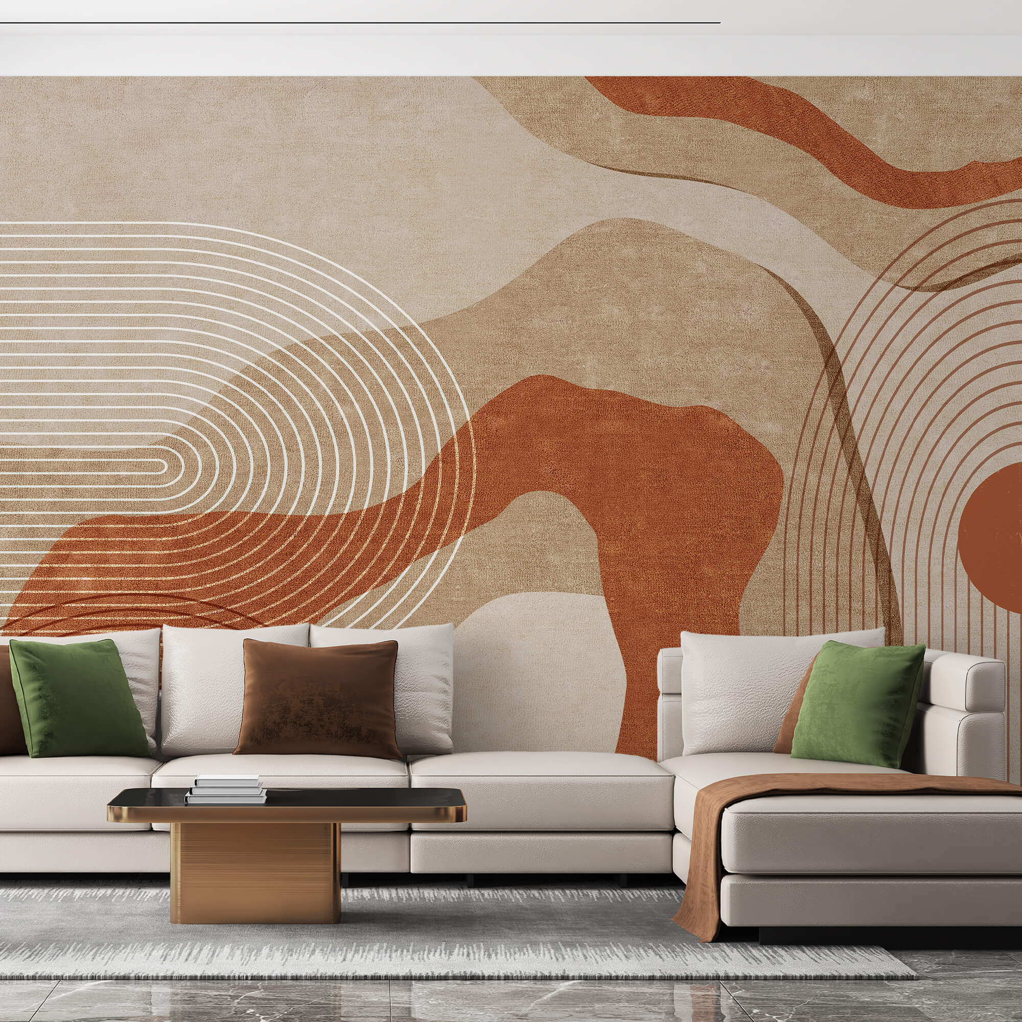 Abstracte bruin-witte kunst Abstracte bruin-witte kunst