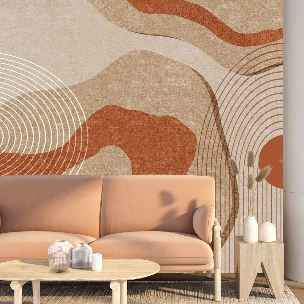 Abstracte bruin-witte kunst Abstracte bruin-witte kunst