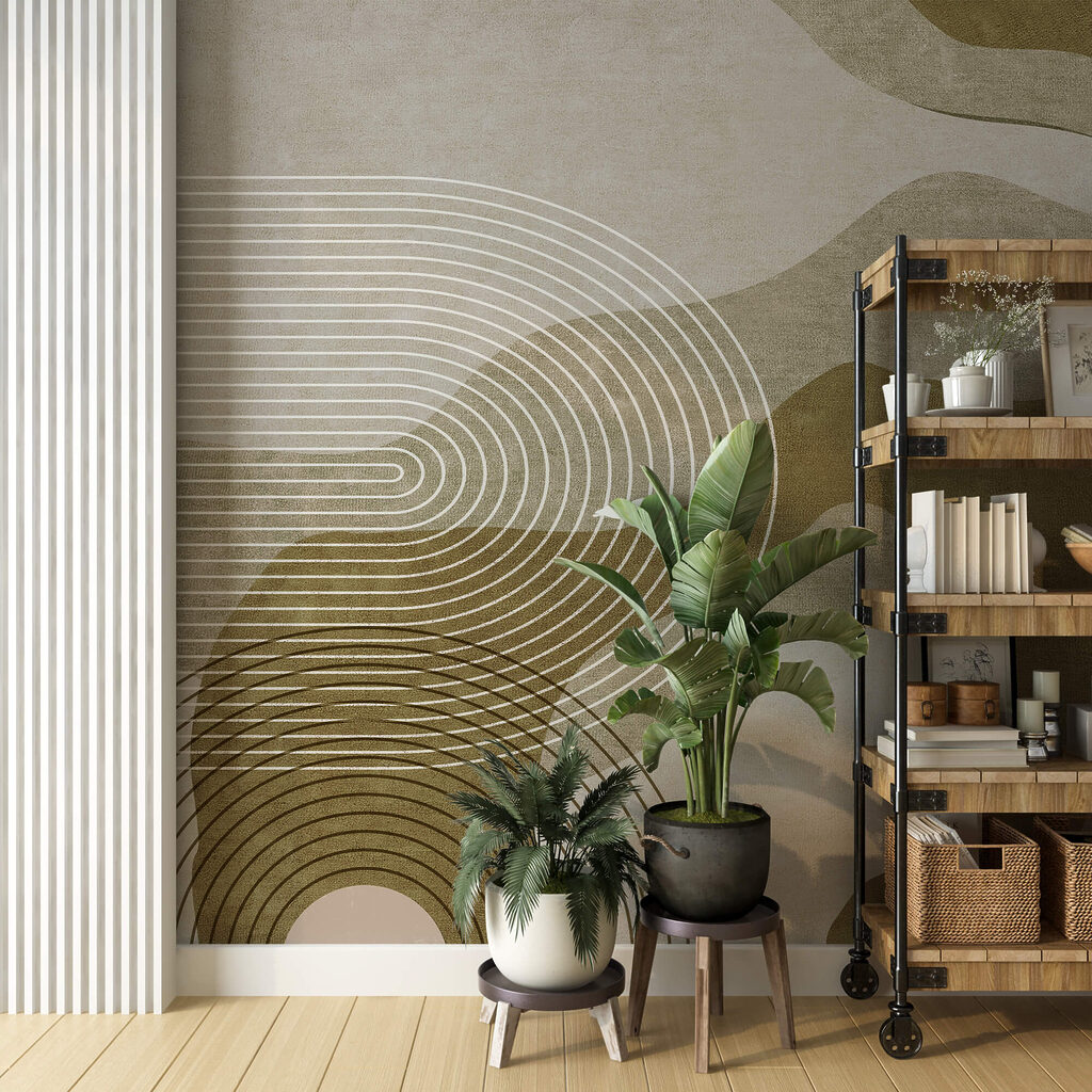 Abstracte curven en lijnen in harmonie Abstracte curven en lijnen in harmonie