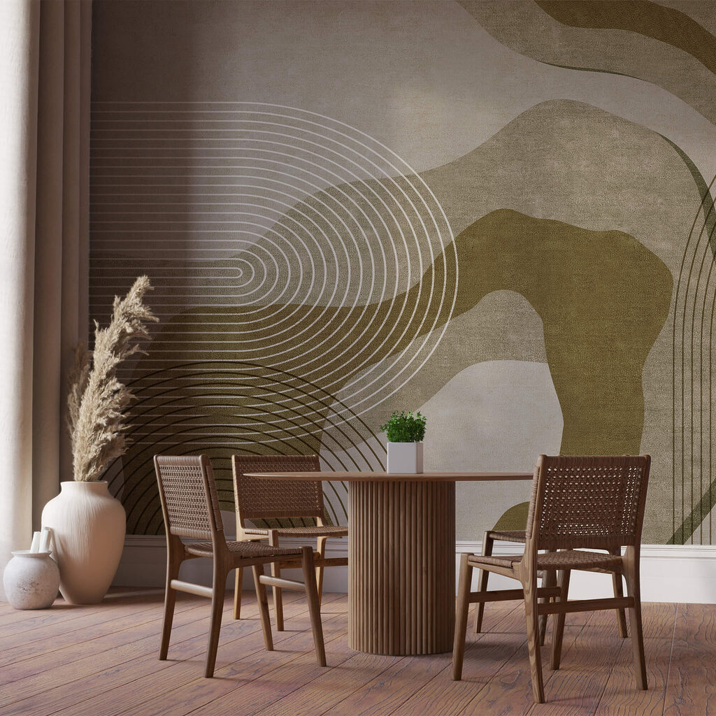 Abstracte curven en lijnen in harmonie Abstracte curven en lijnen in harmonie