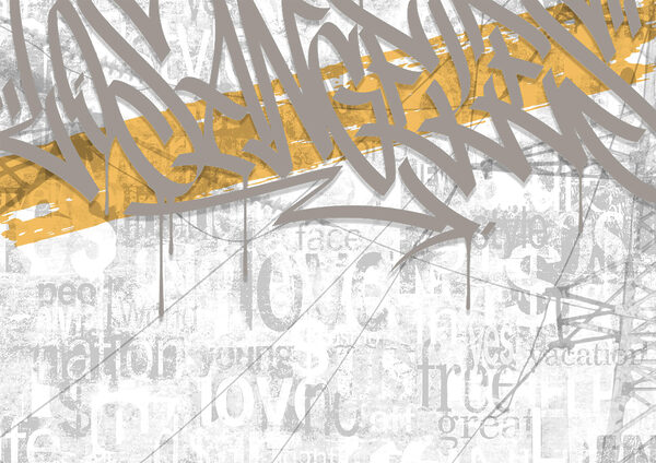 Graffiti op een muur Graffiti op een muur