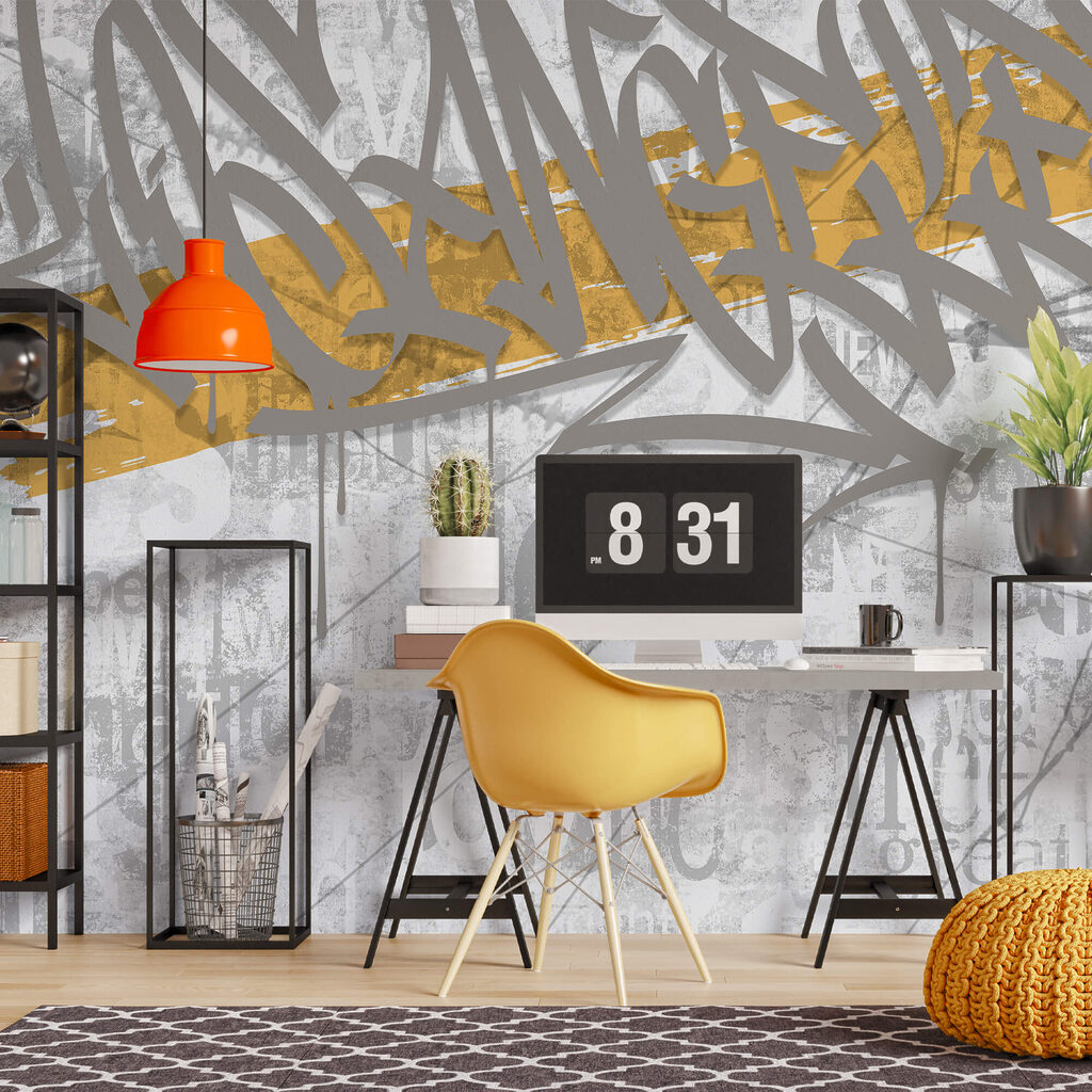 Graffiti op een muur Graffiti op een muur