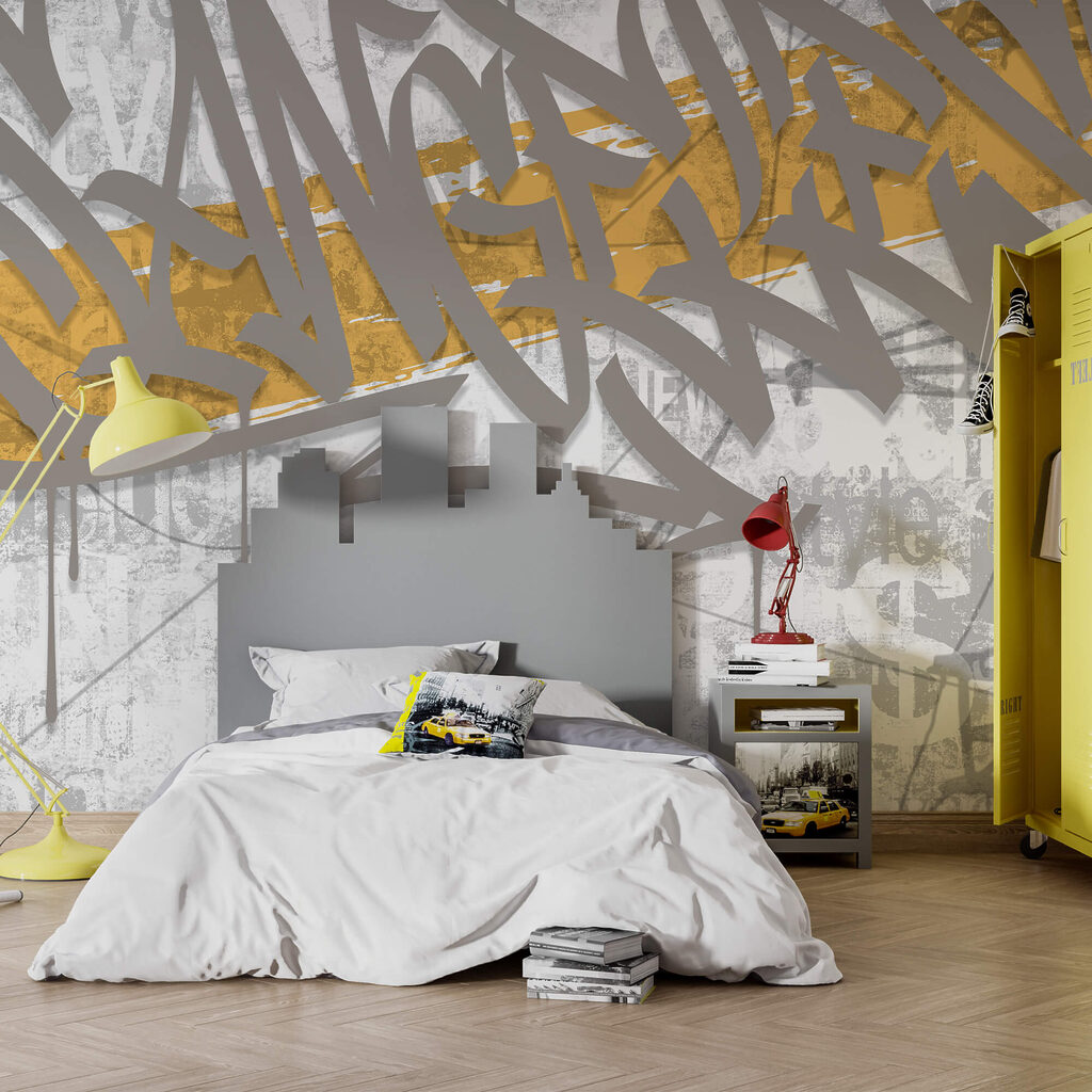 Graffiti op een muur Graffiti op een muur