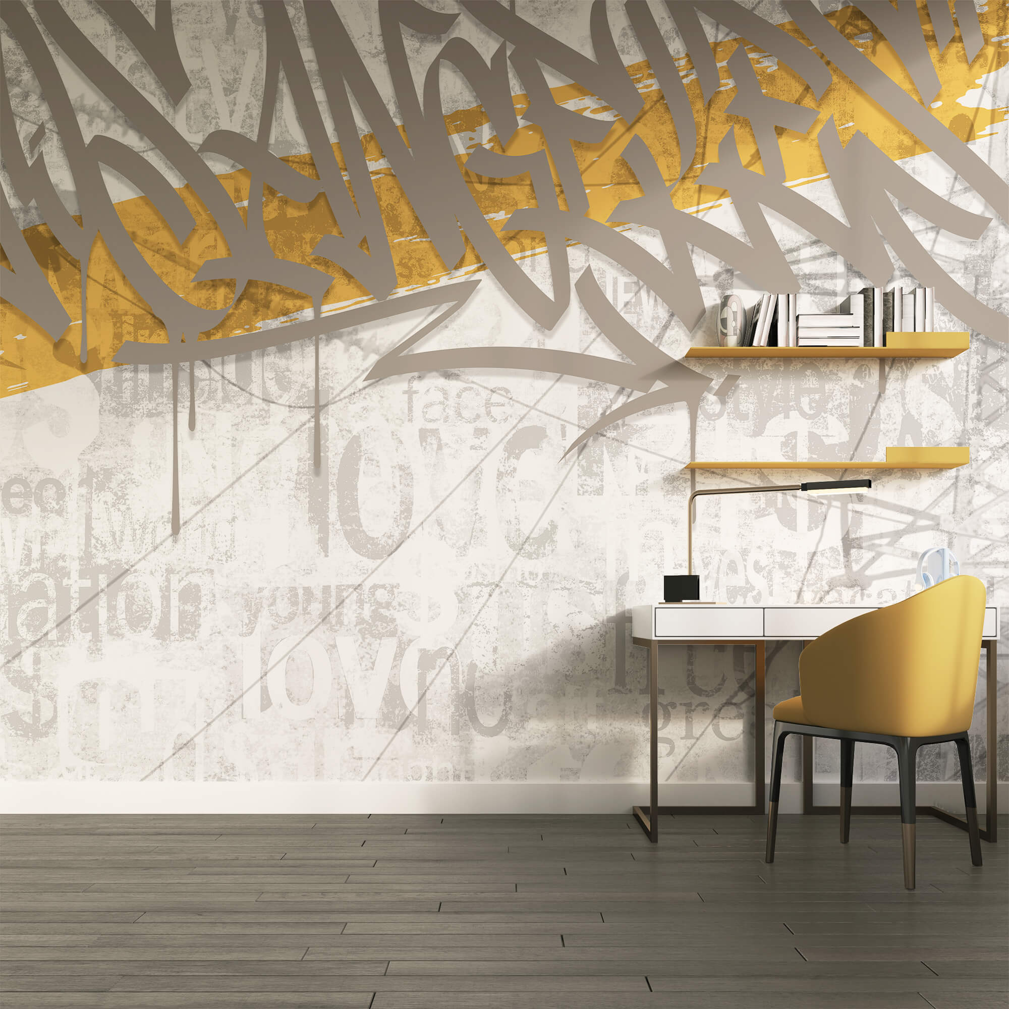 Graffiti op een muur Graffiti op een muur