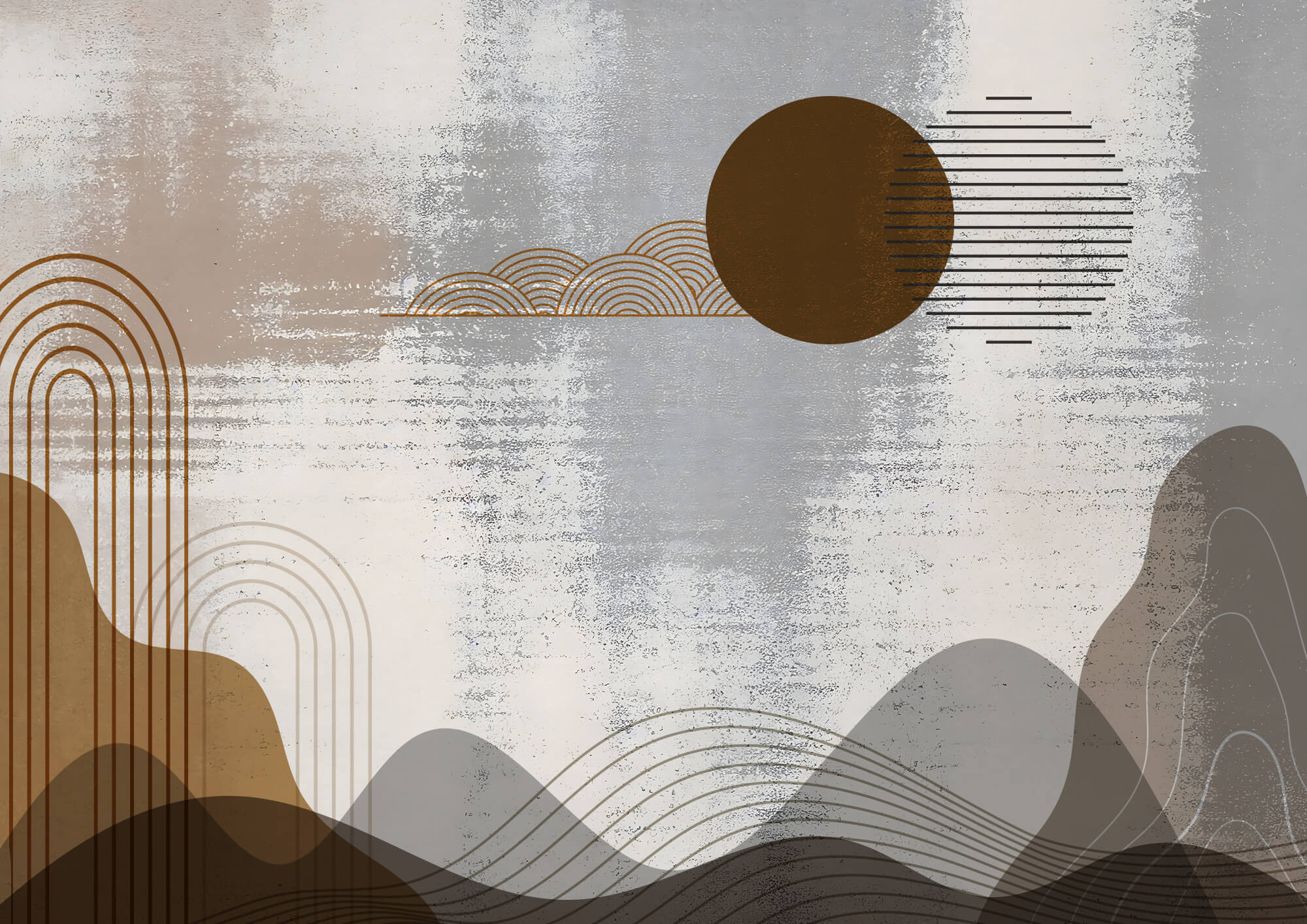 Painting of a landscape Painting of a landscape