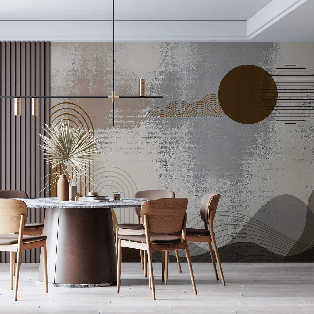 Schilderij van een landschap Schilderij van een landschap