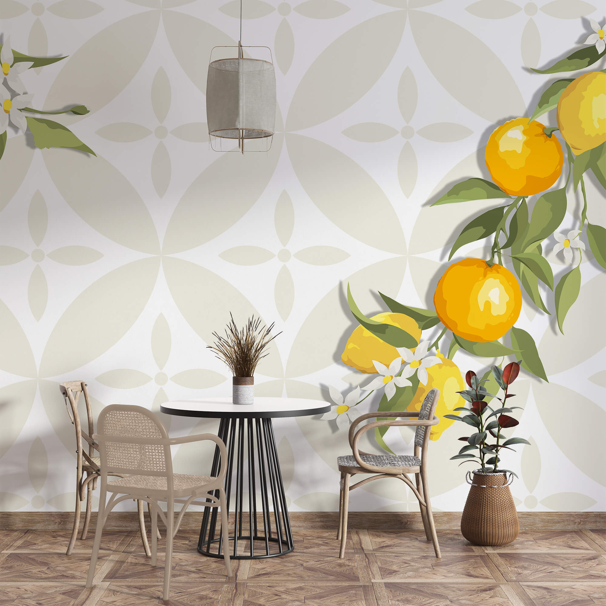 Gele vruchten aan een tak