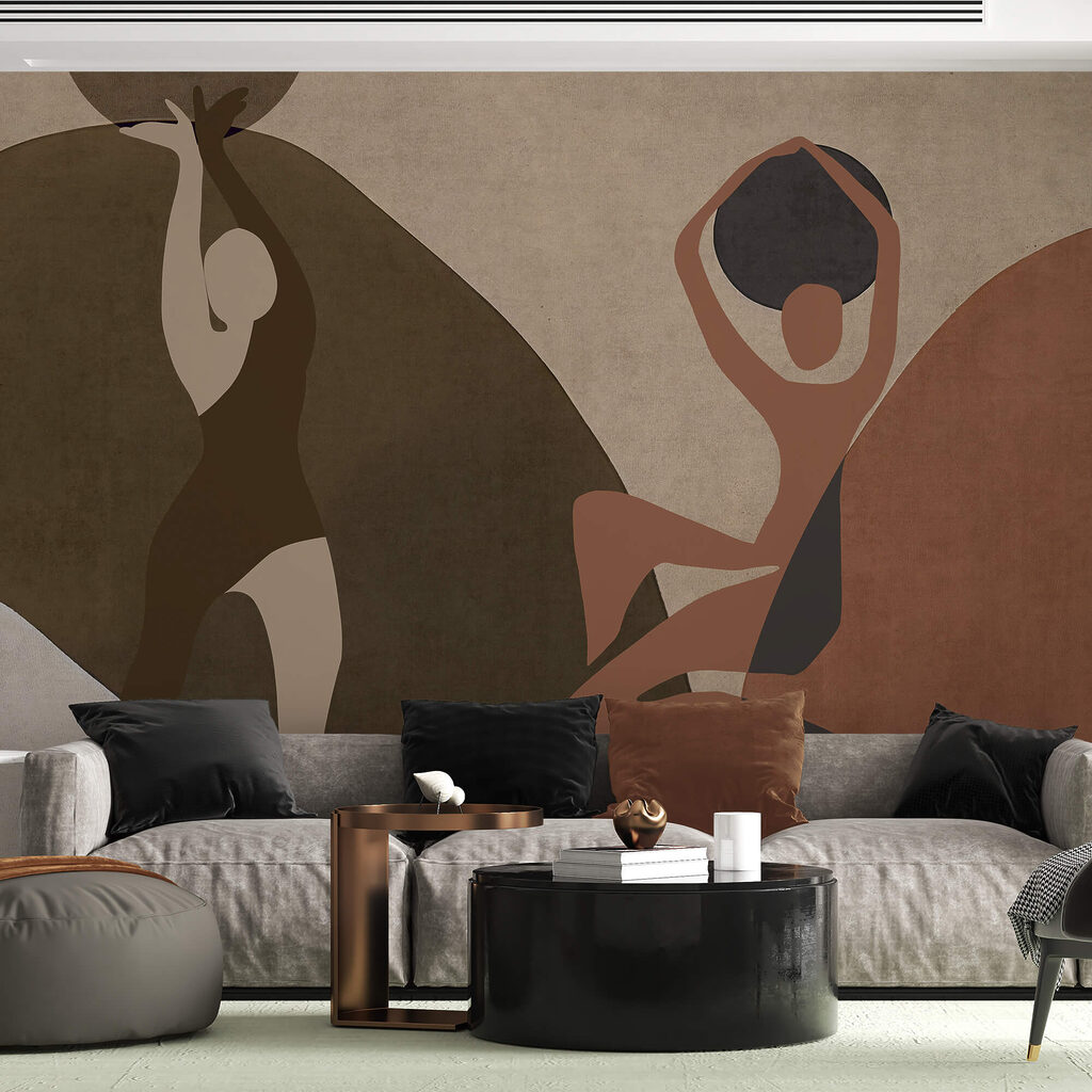 Schilderij van een paar vrouwen Schilderij van een paar vrouwen