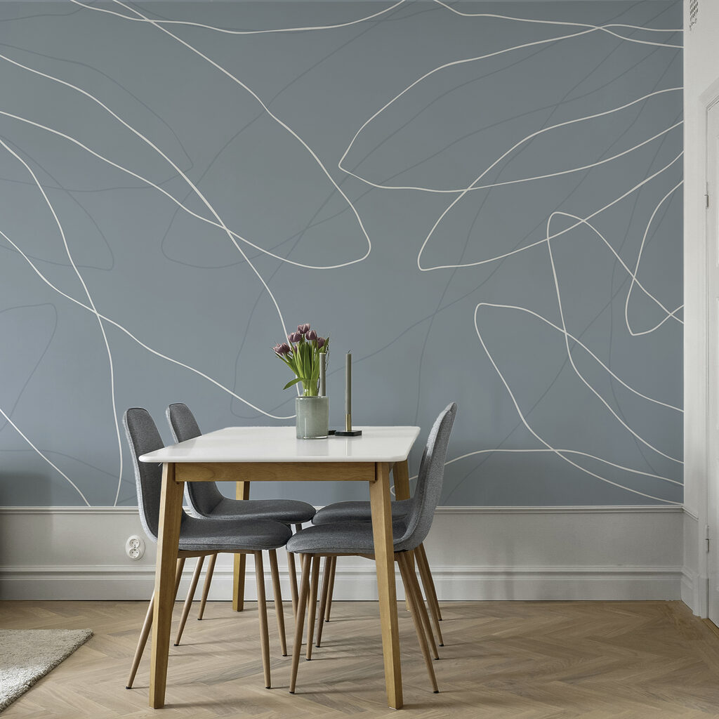 Blauwe achtergrond met witte lijnen Blauwe achtergrond met witte lijnen