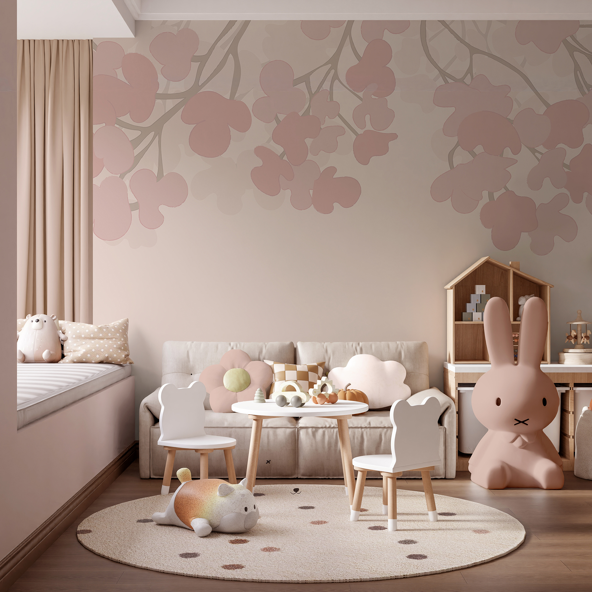 Roze bloemen op een witte achtergrond Roze bloemen op een witte achtergrond