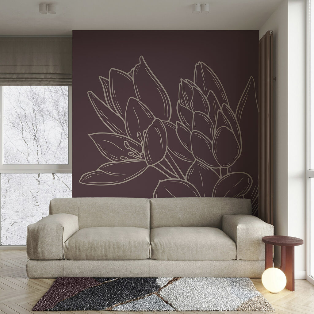 Delicate bloemen op een rijke achtergrond Delicate bloemen op een rijke achtergrond