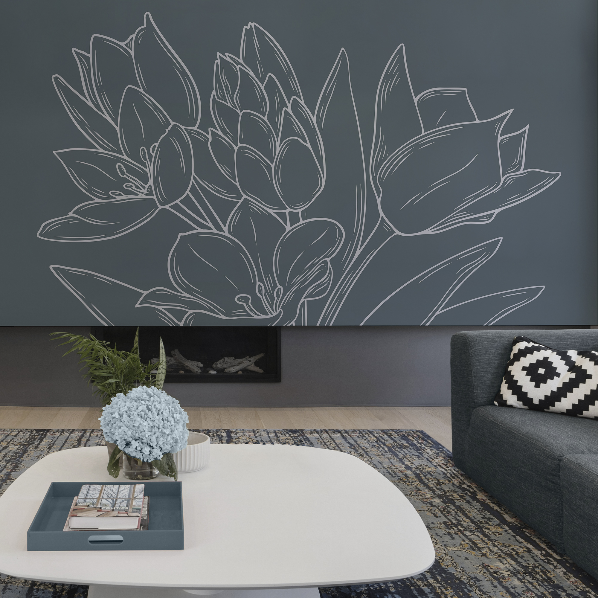 Delicate bloemen tegen een donkere achtergrond Delicate bloemen tegen een donkere achtergrond