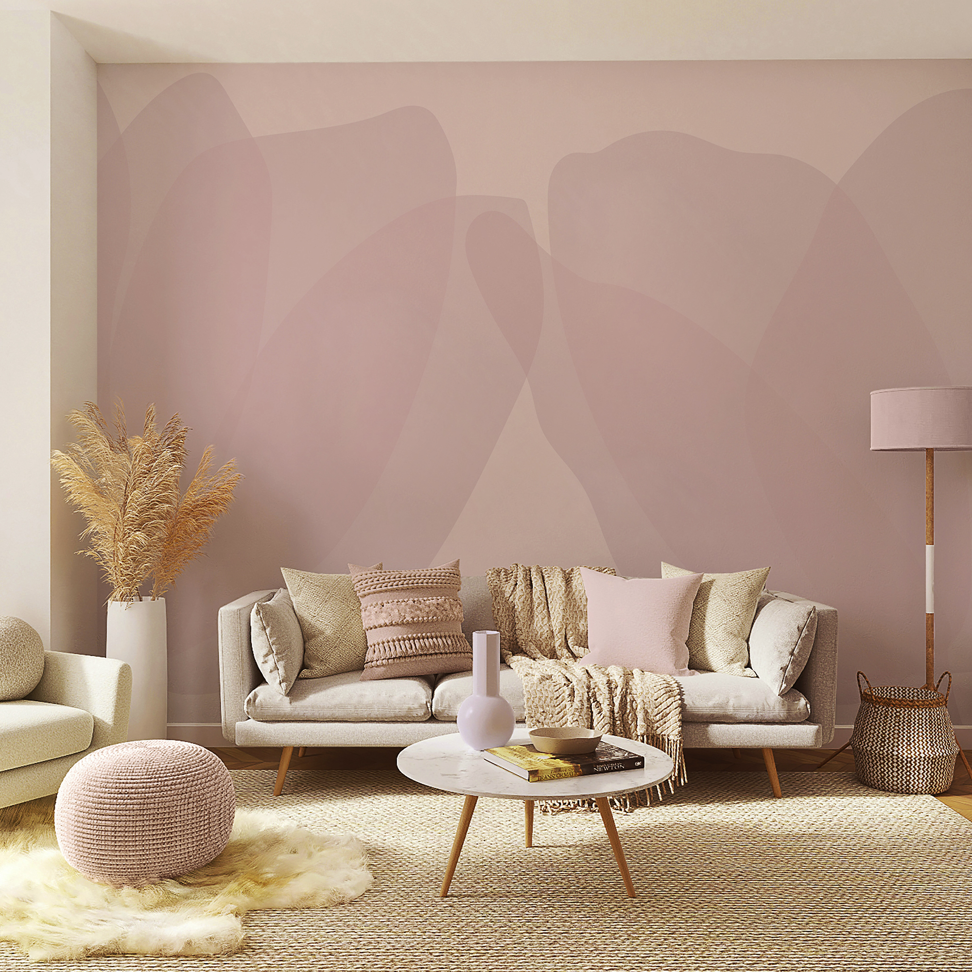 Roze en witte achtergrond