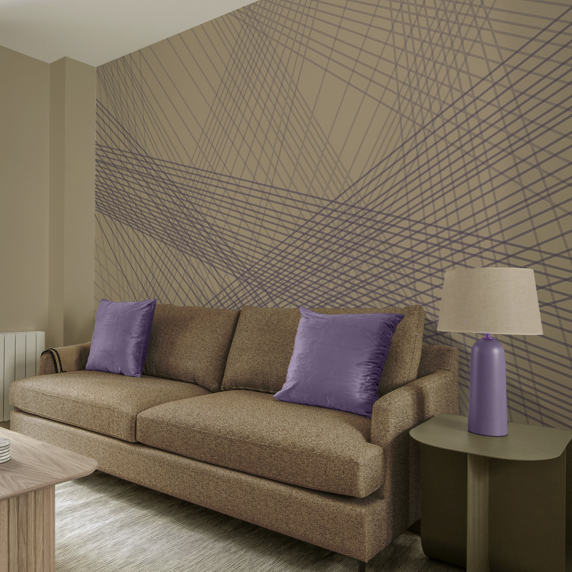 Abstracte lijnen in rustgevende kleuren Abstracte lijnen in rustgevende kleuren