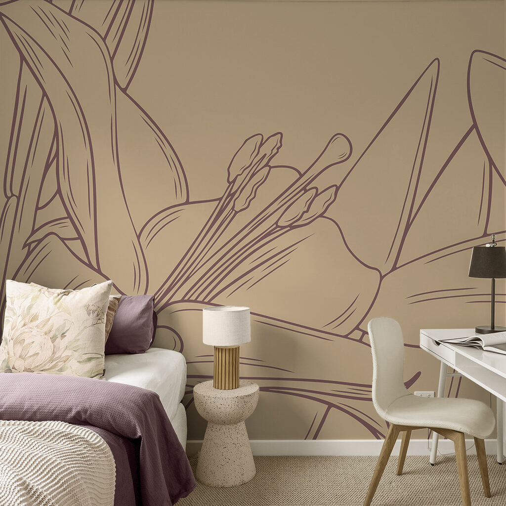 Tekening van een bloem Tekening van een bloem