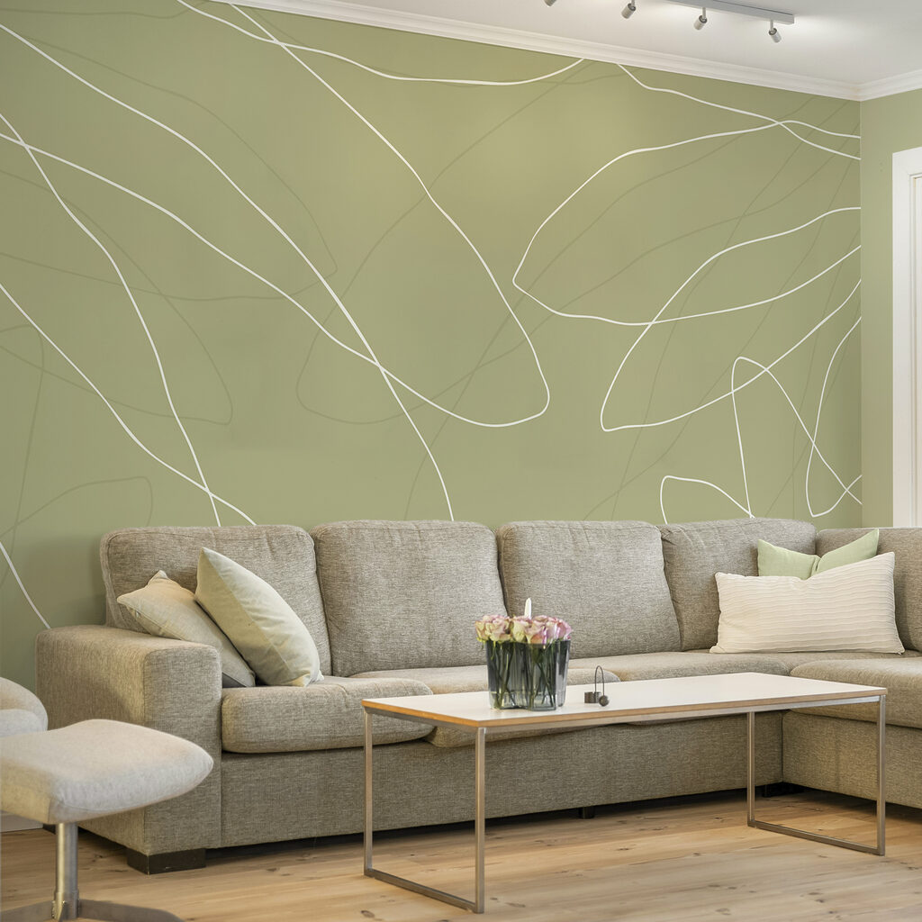 Groene achtergrond met witte lijnen Groene achtergrond met witte lijnen