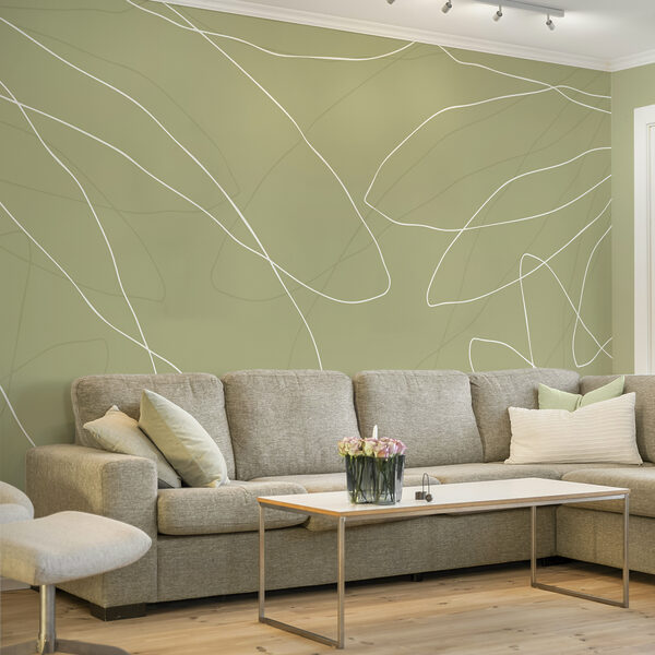 Groene achtergrond met witte lijnen Groene achtergrond met witte lijnen