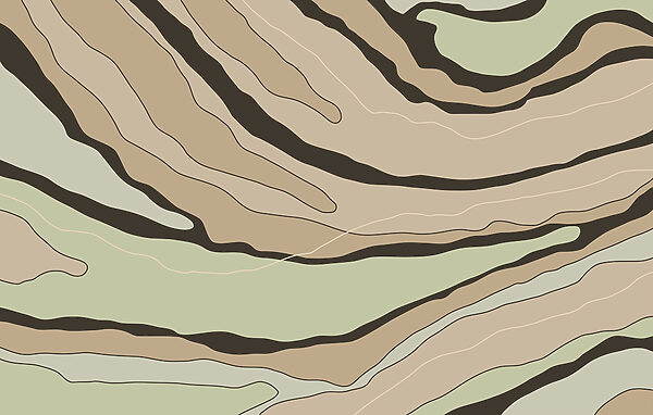 Abstracte lijnen in warme aardetinten Abstracte lijnen in warme aardetinten