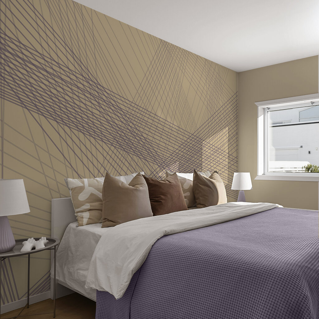 Abstracte lijnen in rustgevende kleuren Abstracte lijnen in rustgevende kleuren