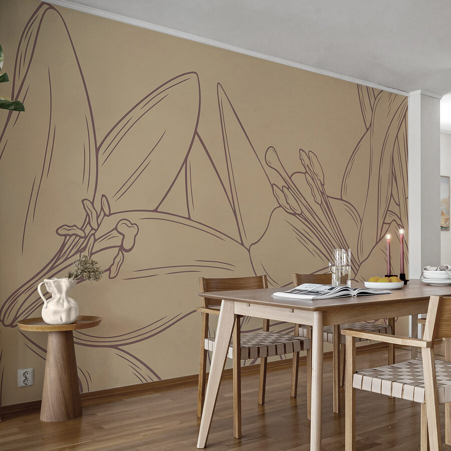 Tekening van een bloem