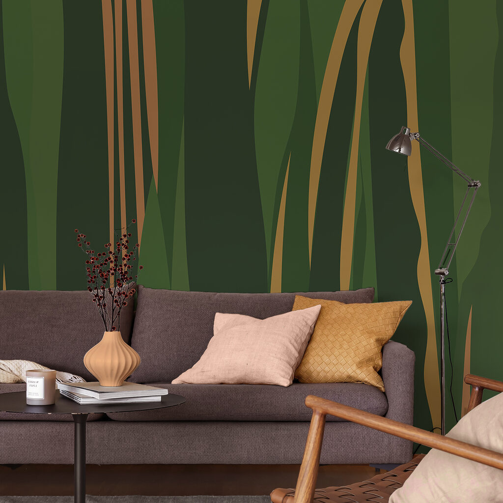 Groen en bruin gestreept patroon Groen en bruin gestreept patroon