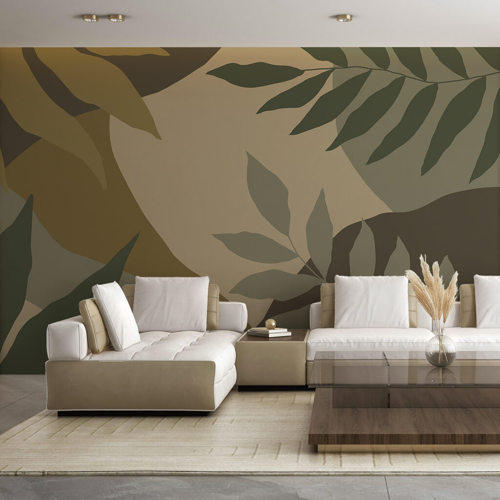 Gecamoufleerde afbeelding van bladeren