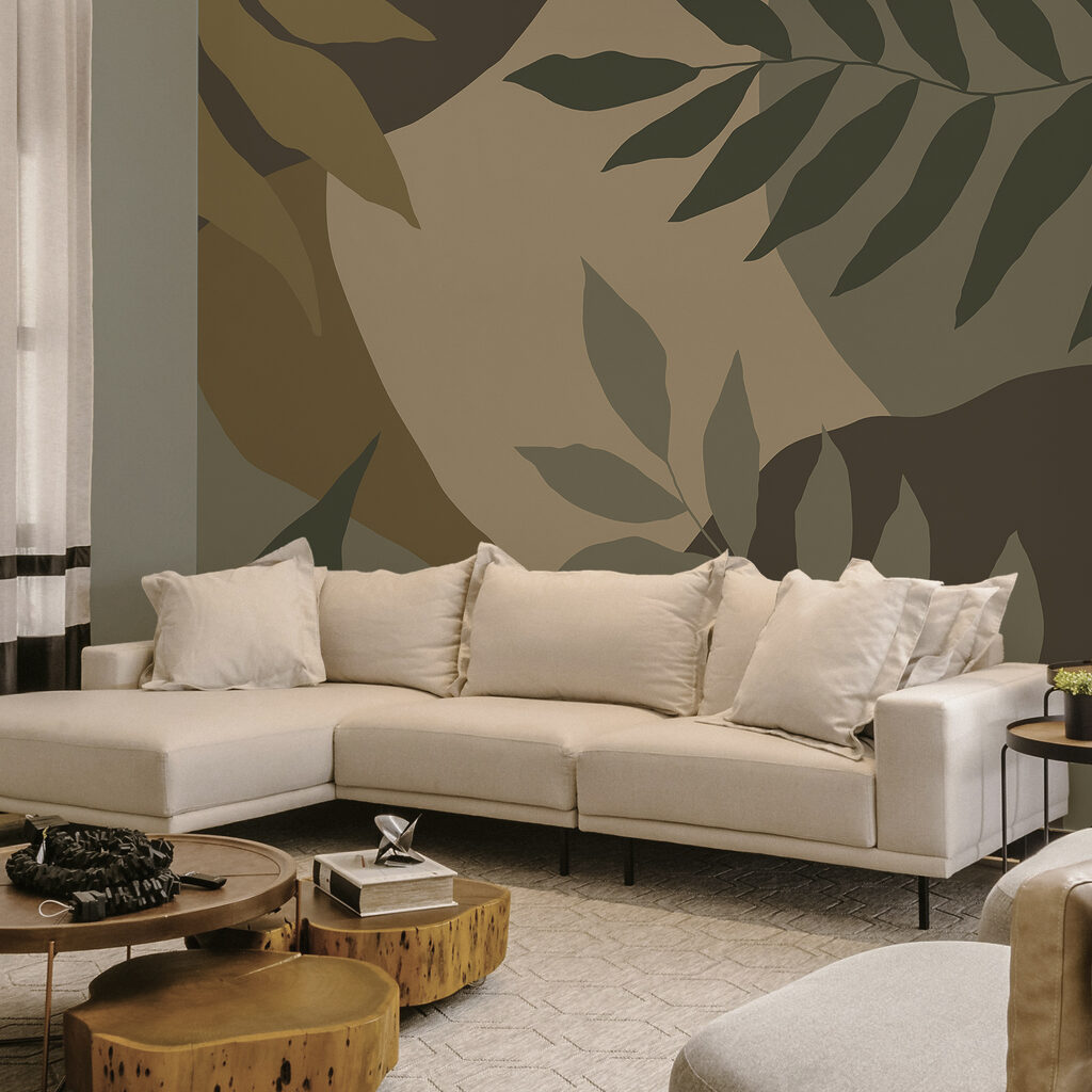 Gecamoufleerde afbeelding van bladeren