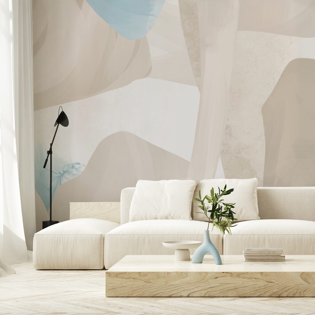 Abstracte vormen in zachte kleuren Abstracte vormen in zachte kleuren