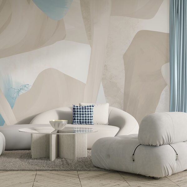 Abstracte vormen in zachte kleuren Abstracte vormen in zachte kleuren