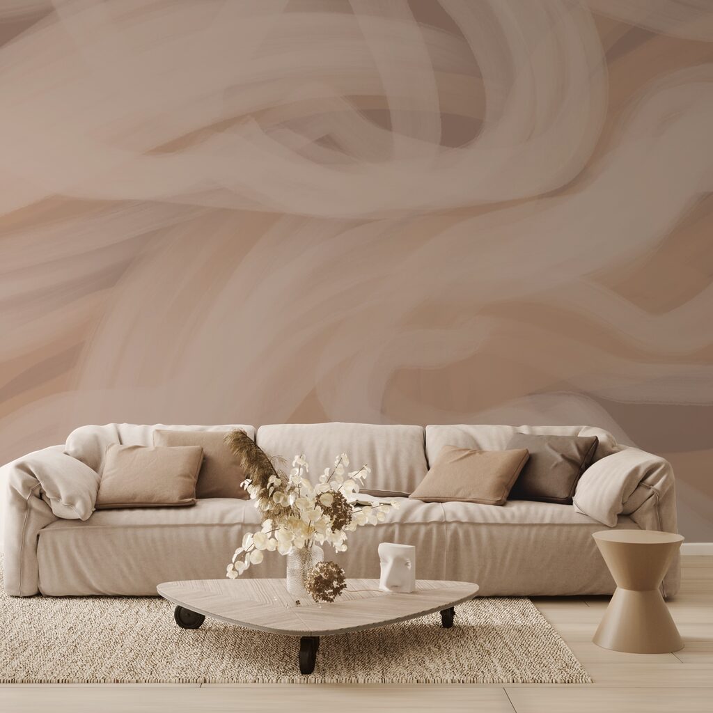 Zachte golven in warme tinten