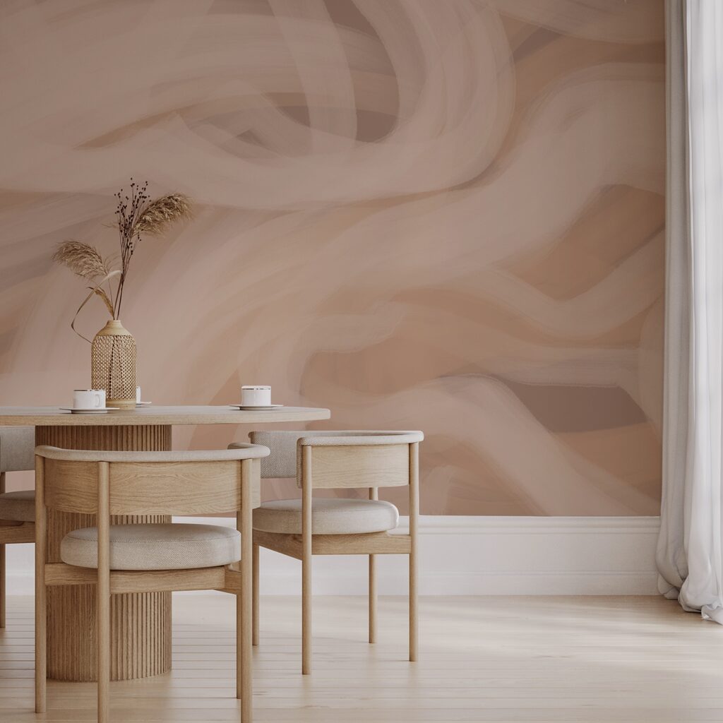 Zachte golven in warme tinten