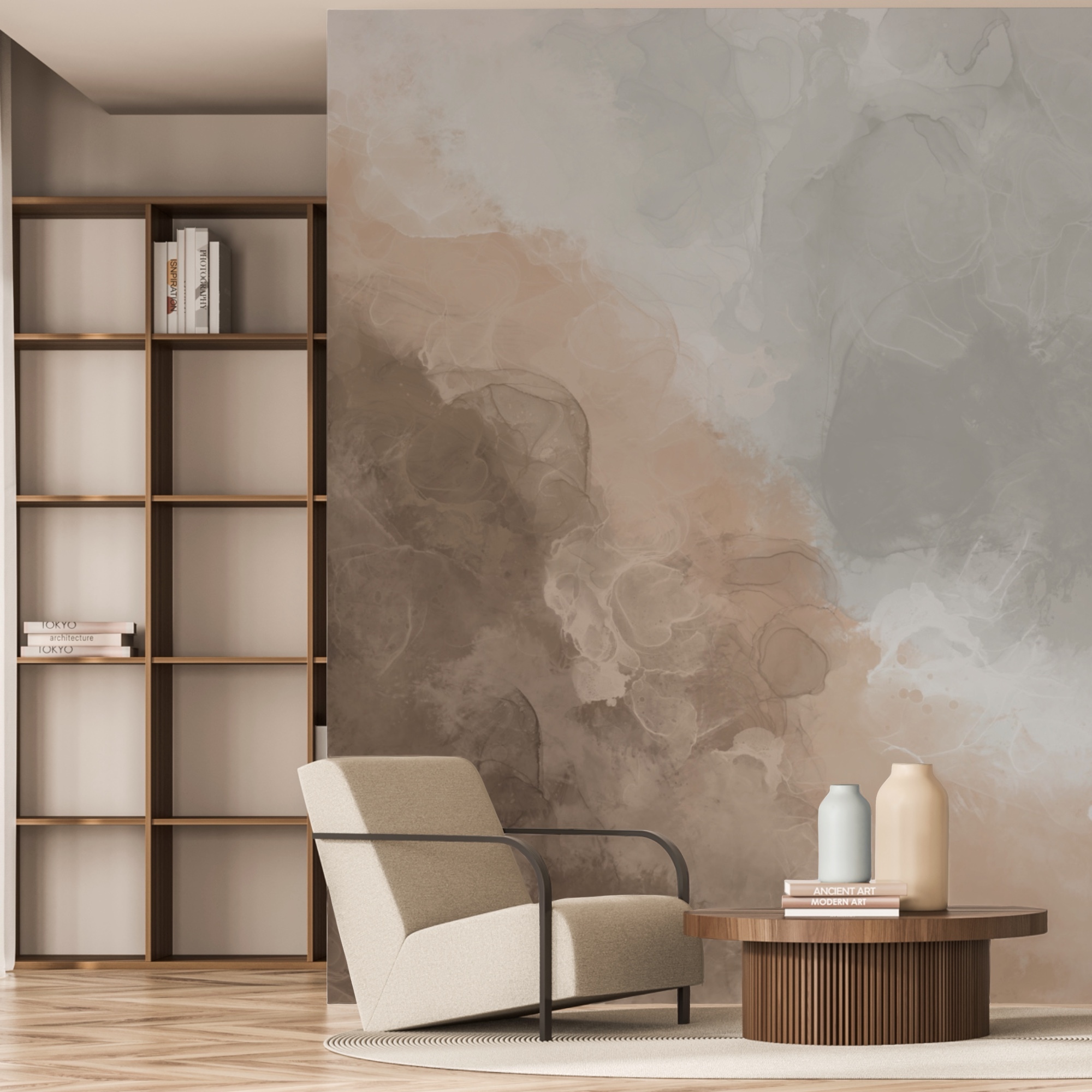 Zachte tinten die overgaan in rust