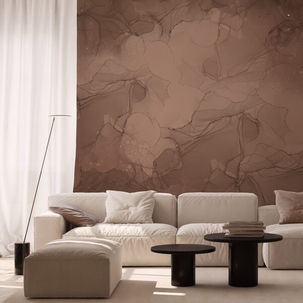 Vloeiende warme tinten in abstracte patronen